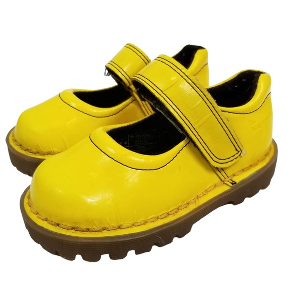 Dr. Martens Shoes Dr Martens Little Girl Bright Yellow Mary Jane